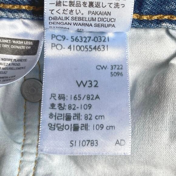 LEVI'S 501 High Rise Cut Off Denim Shorts Size 32 Quiet Riot Button Fly Festival - Picture 7 of 9